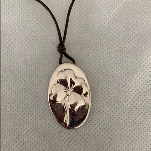 Furla quadrifoil pendant necklace